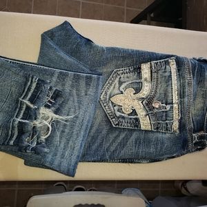 Rock Revival Ankle Skinny Jean Sz 31